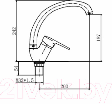 Изображение товара Смеситель Fashun A4156-2