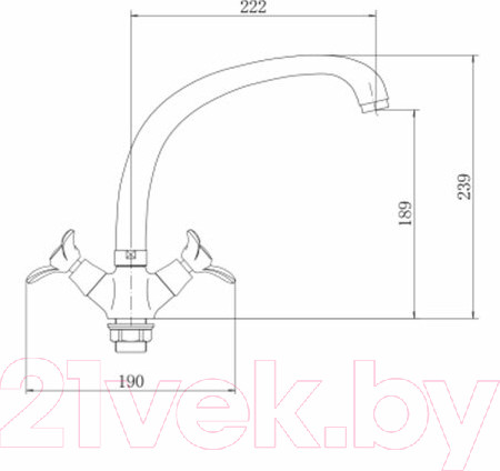 Изображение товара Смеситель Fashun A4212-2