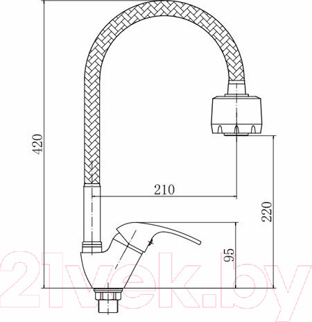 Изображение товара Смеситель Fashun A4303