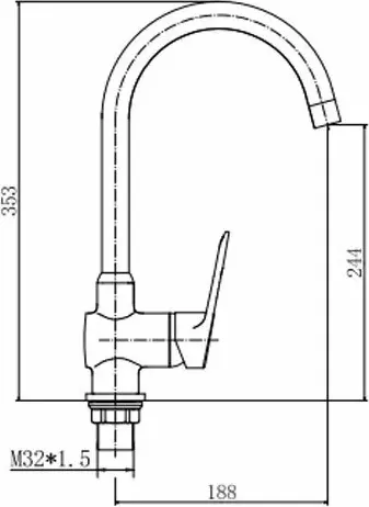 Изображение товара Смеситель Fashun A54301-3