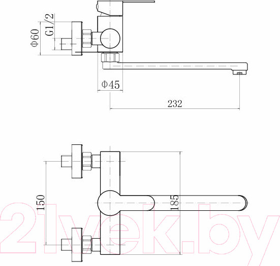 Изображение товара Смеситель Fashun A54601