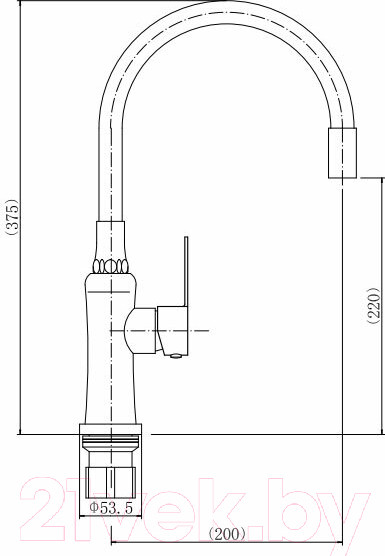 Изображение товара Смеситель Fashun A54801-8