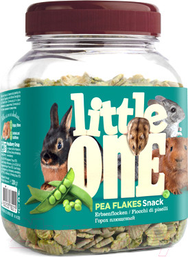 Изображение товара Лакомство для грызунов Mealberry Little One Плющеный горох (230г)