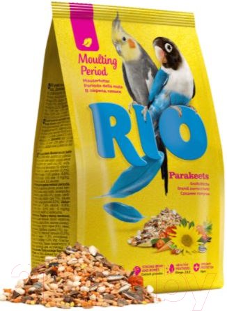 Изображение товара Корм для птиц Mealberry RIO для средних попугаев в период линьки (1кг)