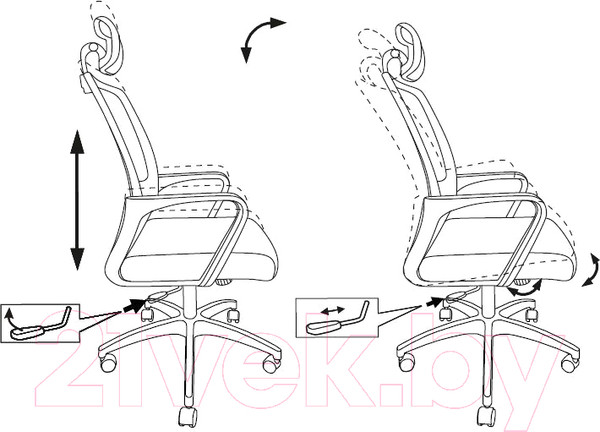 Изображение товара Кресло офисное Бюрократ MC-201-H (черный TW-01/черный TW-11)