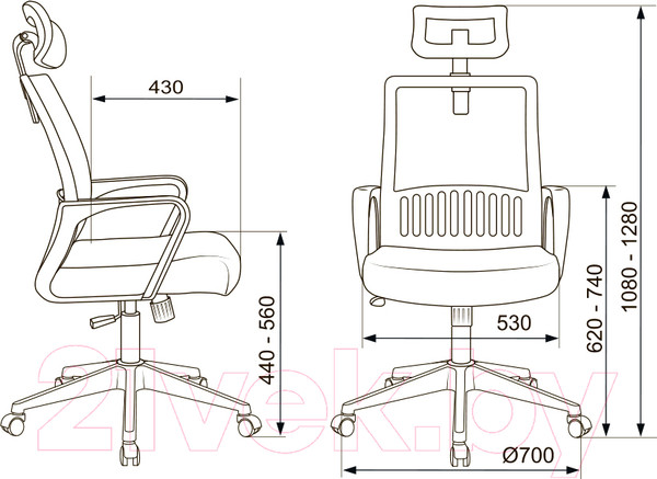 Изображение товара Кресло офисное Бюрократ MC-201-H (черный TW-01/черный TW-11)