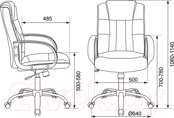 Изображение товара Кресло офисное Бюрократ T-800N (черный)