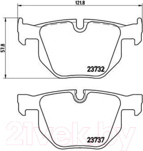 Изображение товара Тормозные колодки Brembo P06033