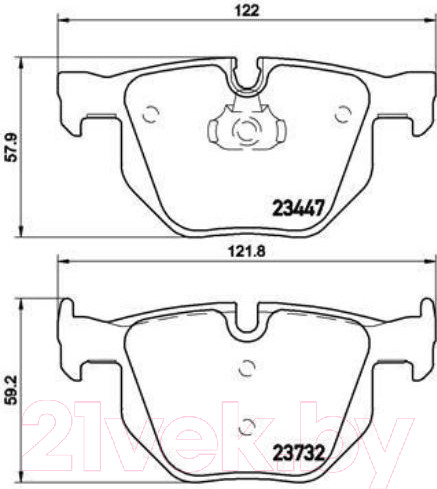 Изображение товара Тормозные колодки Brembo P06056
