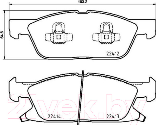 Изображение товара Тормозные колодки Brembo P24188