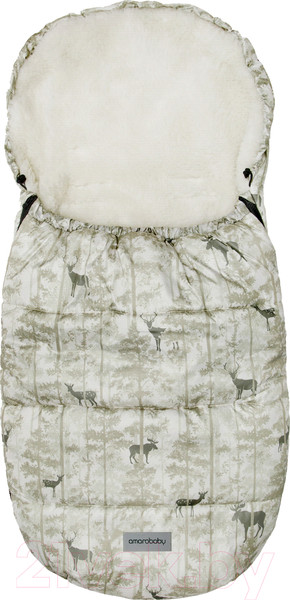 Изображение товара Конверт детский Amarobaby Snowy Baby Олени / AMARO-6101-OL (бежевый)