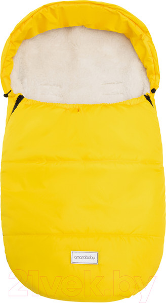 Изображение товара Конверт детский Amarobaby Snowy Travel / AMARO-6102-STZ (желтый)