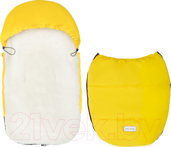 Изображение товара Конверт детский Amarobaby Snowy Travel / AMARO-6102-STZ (желтый)