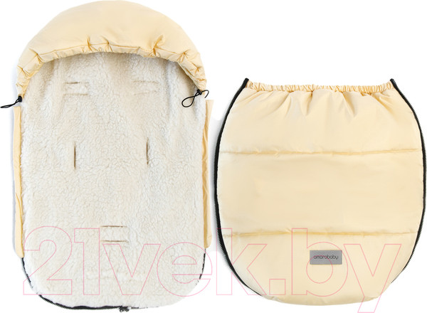 Изображение товара Конверт детский Amarobaby Snowy Travel / AMARO-6102-STP (песочный)