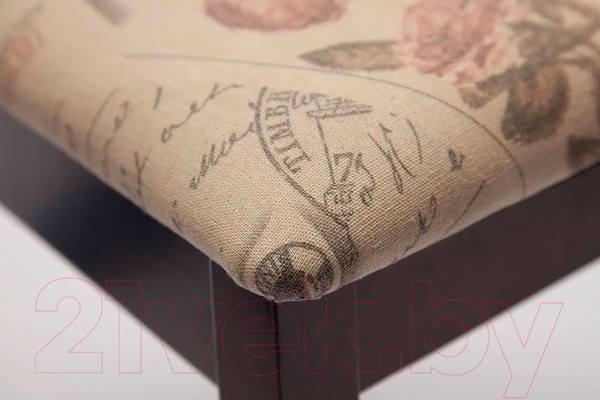 Изображение товара Стул Tetchair Picasso 45x53x97 (дерево гевея/MAF Brown/ткань прованс №11)