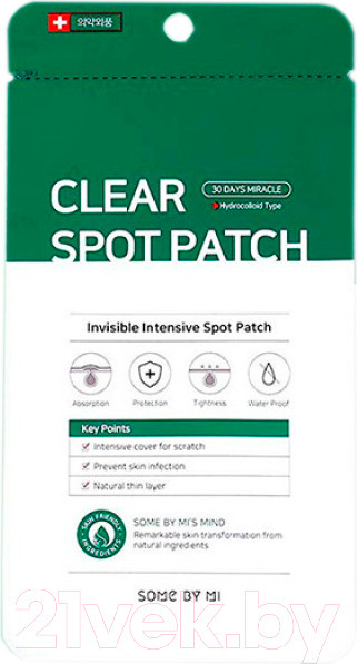 Изображение товара Маска-патч для лица Some By Mi 30days Clear Spot Patch Точечные (18шт)