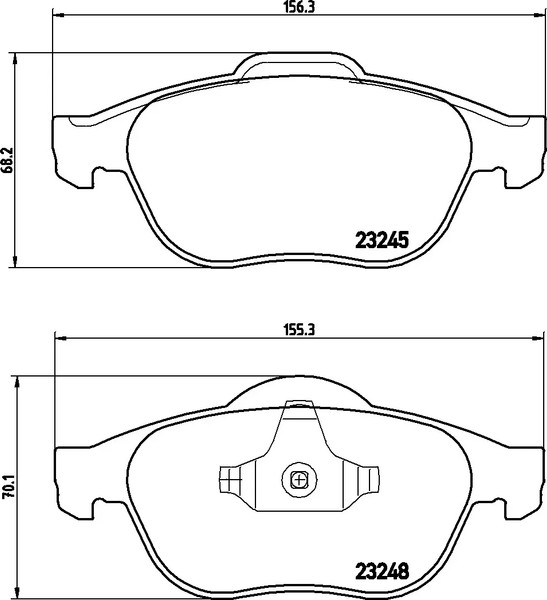Изображение товара Тормозные колодки Brembo P68032