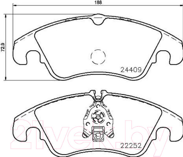 Изображение товара Тормозные колодки Brembo P85145