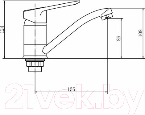 Изображение товара Смеситель Fashun A4521-2