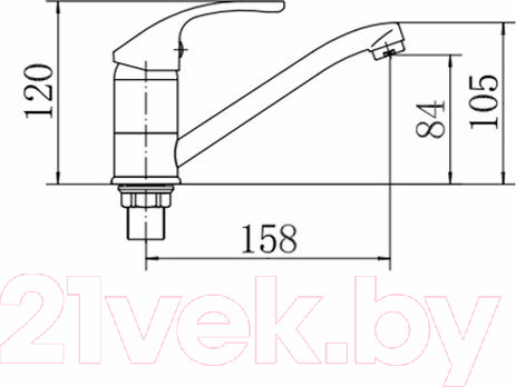 Изображение товара Смеситель Fashun A4536-2