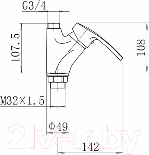 Изображение товара Смеситель Fashun A4466