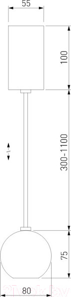 Изображение товара Потолочный светильник Elektrostandard 50215/1 LED (черный жемчуг)