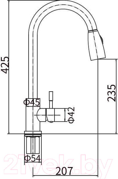 Изображение товара Смеситель Fashun A56109