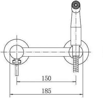 Изображение товара Гигиенический душ со смесителем Fashun A57503