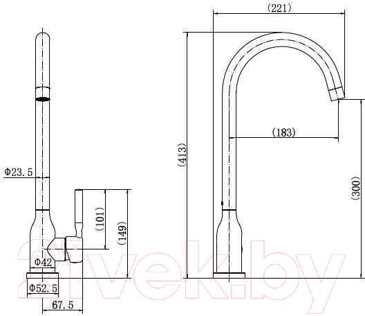 Изображение товара Смеситель Fashun A54023