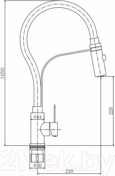 Изображение товара Смеситель Fashun A54112-7