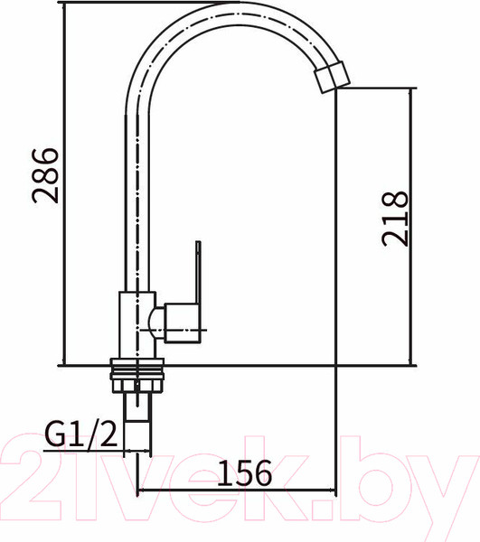 Изображение товара Кран на одну воду Fashun A54192