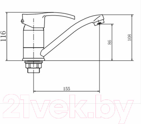 Изображение товара Смеситель Fashun A54401-10