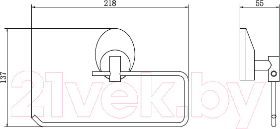Изображение товара Держатель для туалетной бумаги Fashun A1603-2