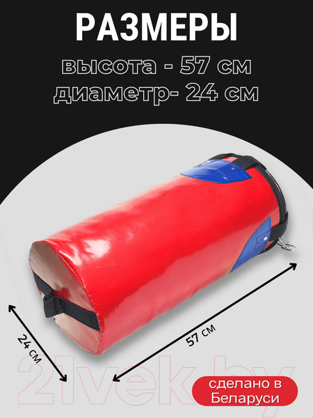 Изображение товара Боксерский мешок Зубрава МБ10 (10кг, красный)