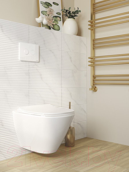 Изображение товара Плитка Cersanit Omnia Рельеф OMG052D (200x440, белый)