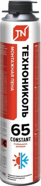 Изображение товара Пена монтажная Технониколь Constant 65 профессиональная всесезонная (990г)
