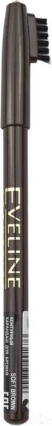 Изображение товара Карандаш для бровей Eveline Cosmetics Eyebrow Pencil коричневый (1.4г)