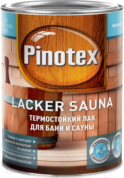 Изображение товара Лак Pinotex Lacker Sauna 20 5254107 (1л, полуматовый)
