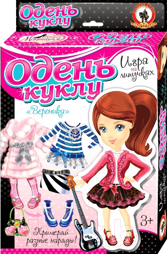 Изображение товара Развивающая игра Русский стиль Одень куклу. Вероника / 03171