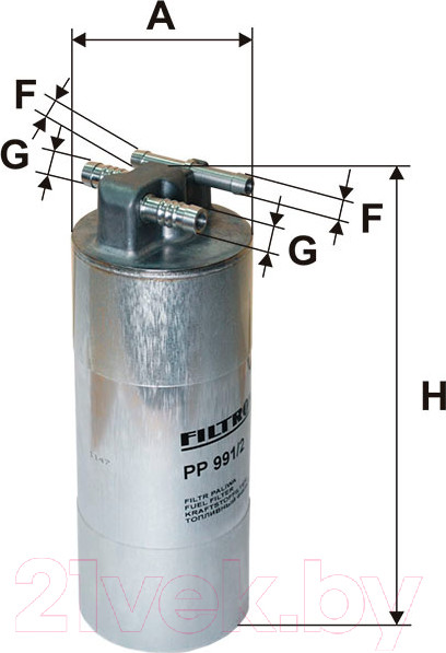 Изображение товара Топливный фильтр Filtron PP991/2