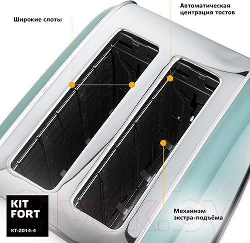 Изображение товара Тостер Kitfort KT-2014-4 (голубой)