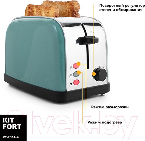 Изображение товара Тостер Kitfort KT-2014-4 (голубой)