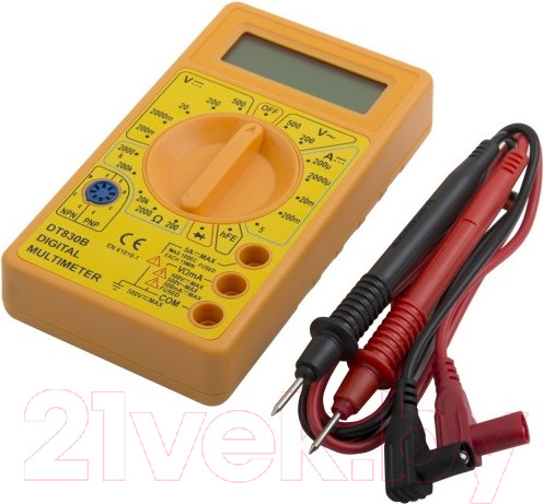 Изображение товара Мультиметр цифровой Electraline 59002 (желтый)
