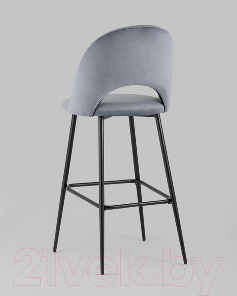 Изображение товара Стул барный Stool Group Меган / AV 415-H14-08(B) (велюр серый)