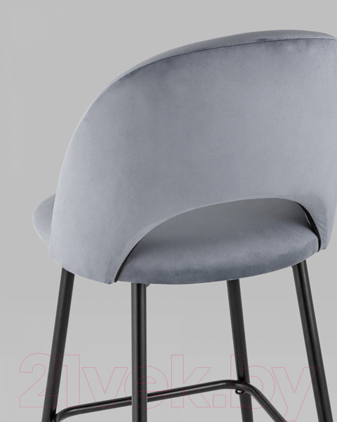 Изображение товара Стул барный Stool Group Меган / AV 415-H14-08(B) (велюр серый)