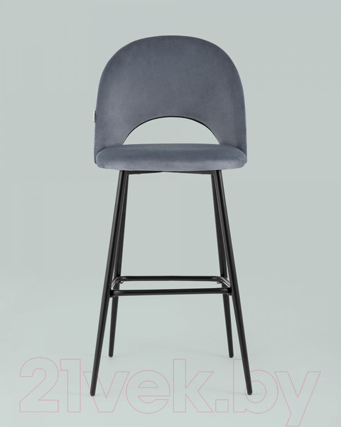 Изображение товара Стул барный Stool Group Меган / AV 415-H14-08(B) (велюр серый)