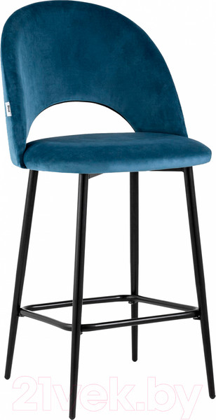 Изображение товара Стул барный Stool Group Меган / AV 415-H58-08(PP) (велюр пыльно-синий)