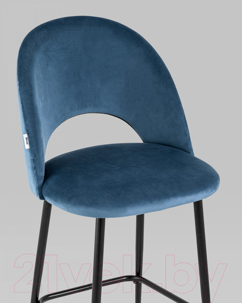Изображение товара Стул барный Stool Group Меган / AV 415-H58-08(PP) (велюр пыльно-синий)