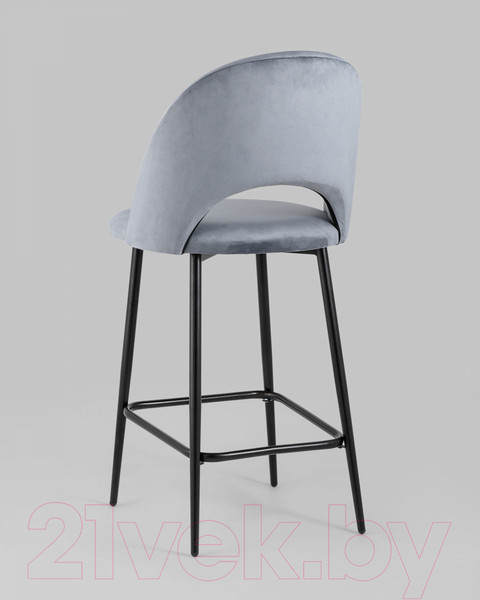 Изображение товара Стул барный Stool Group Меган / AV 415-H14-08(PP)  (велюр серый)