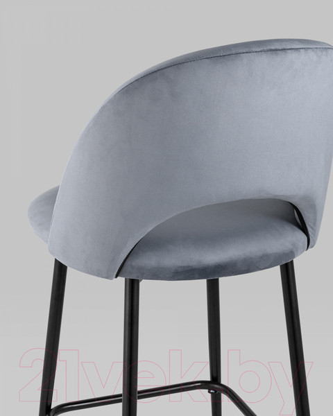 Изображение товара Стул барный Stool Group Меган / AV 415-H14-08(PP)  (велюр серый)